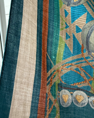 Hermès Lujo Criollo Cashmere Silk Shawl