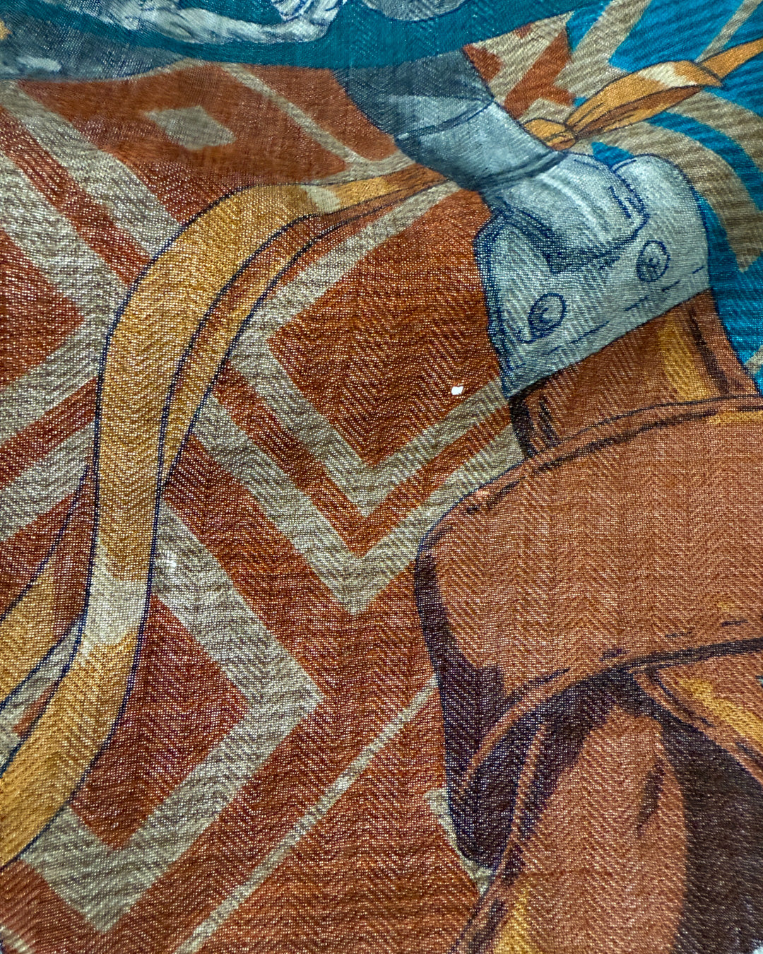 Hermès Lujo Criollo Cashmere Silk Shawl