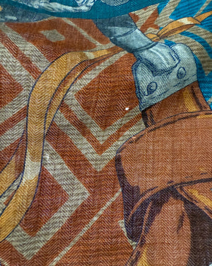 Hermès Lujo Criollo Cashmere Silk Shawl