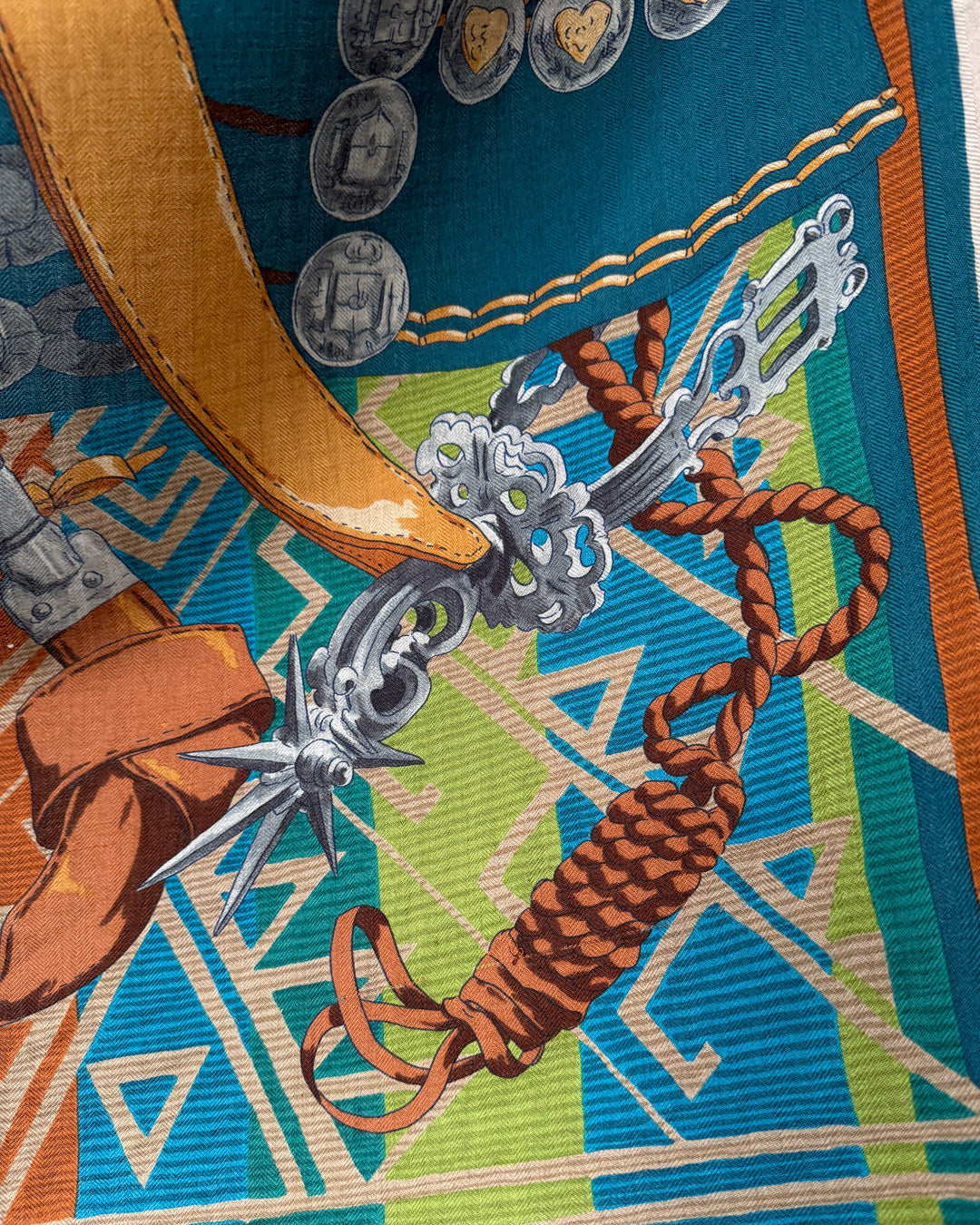 Hermès Lujo Criollo Cashmere Silk Shawl