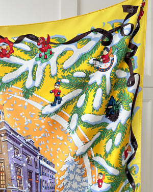 Hermes Noel Au 24 Faubourg Silk Scarf