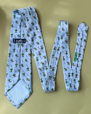 Hermès The Oak & The Reed Silk Tie