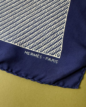 Hermes Silk Pocket Square