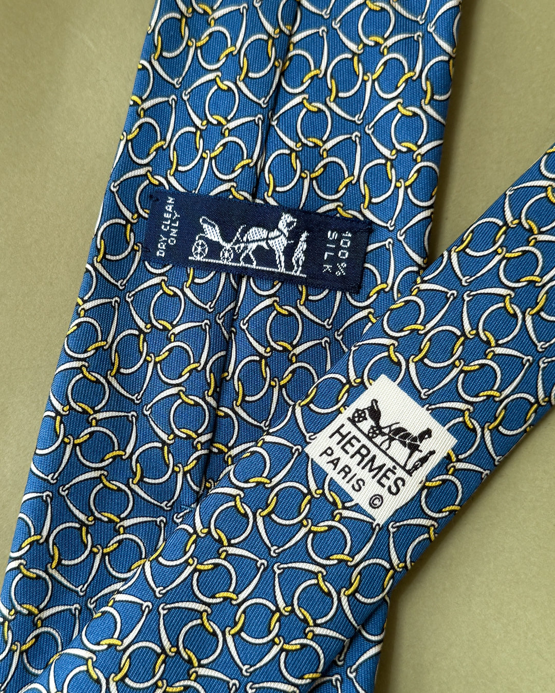 Hermès Blue Silk Tie