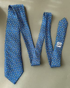 Hermès Blue Silk Tie