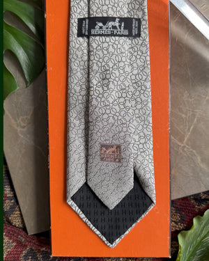 Hermès Bubbles Silk Tie