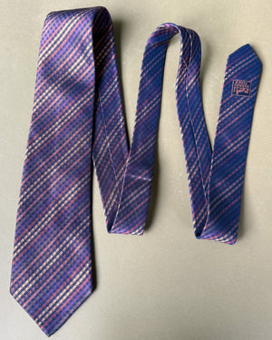 Hermès Rainbow Checkered Silk Tie