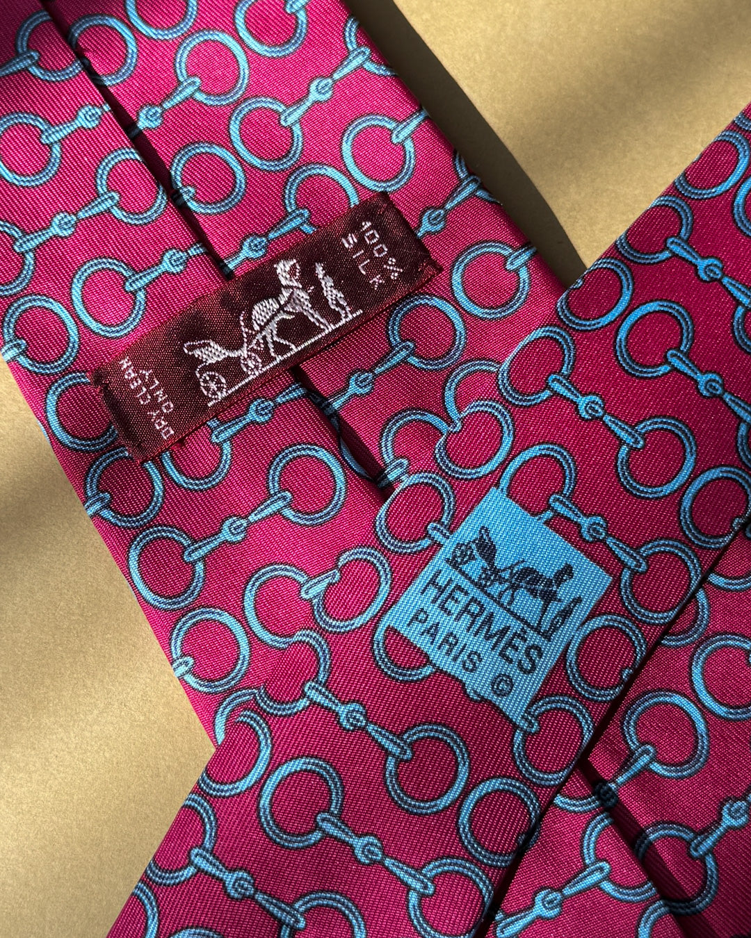 Hermes Horsebit Silk Tie