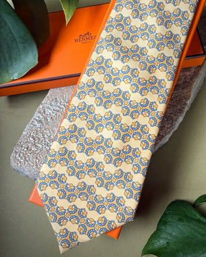 Hermès Horseshoe Silk Tie