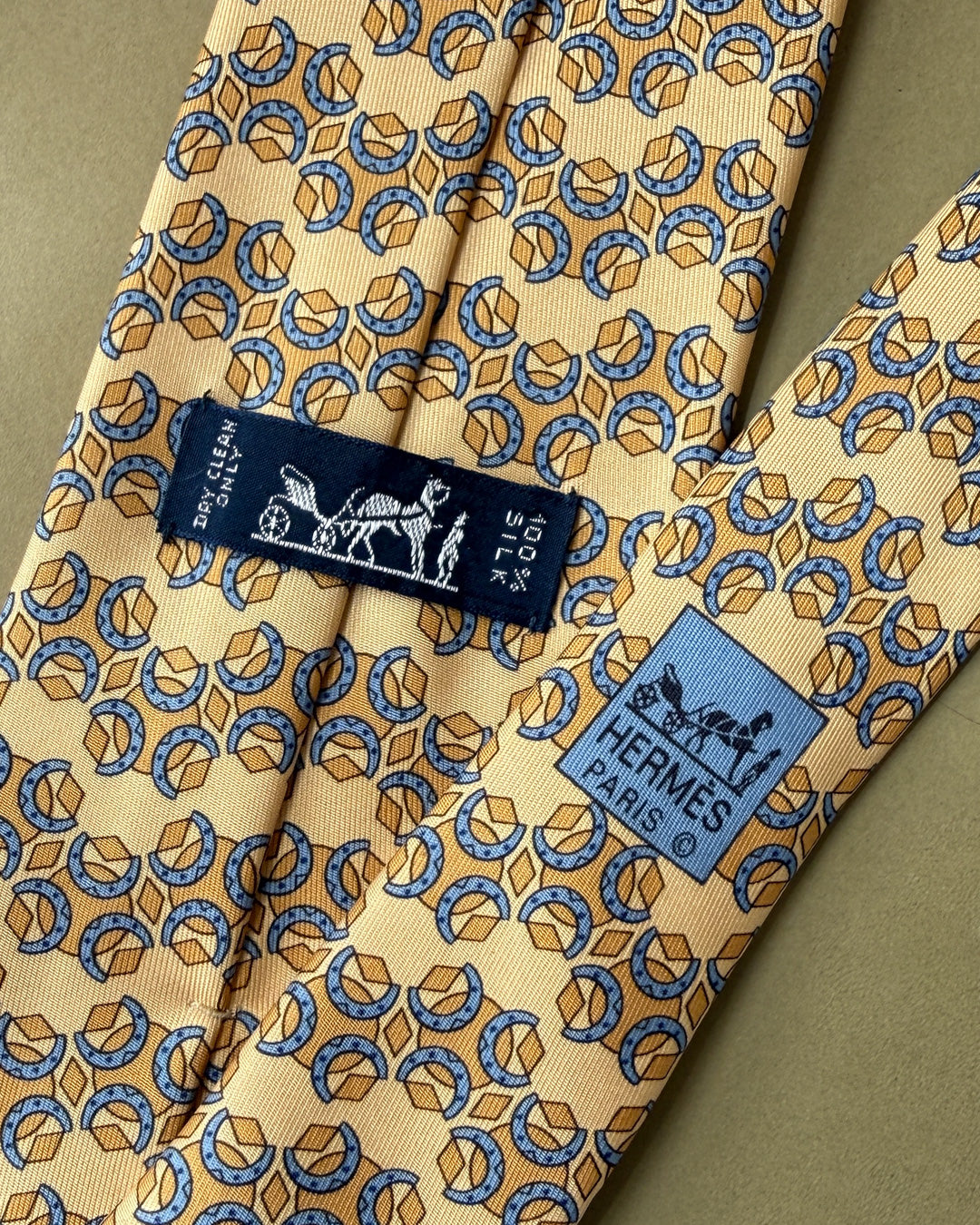 Hermès Horseshoe Silk Tie