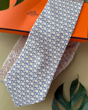 Hermès Jump Ring Silk Tie