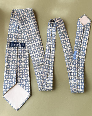 Hermès Interlocking Rings Silk Tie