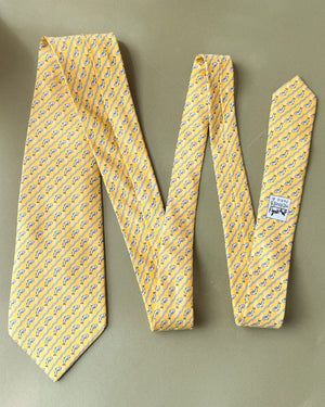 Hermès Novelty Fish Silk Tie