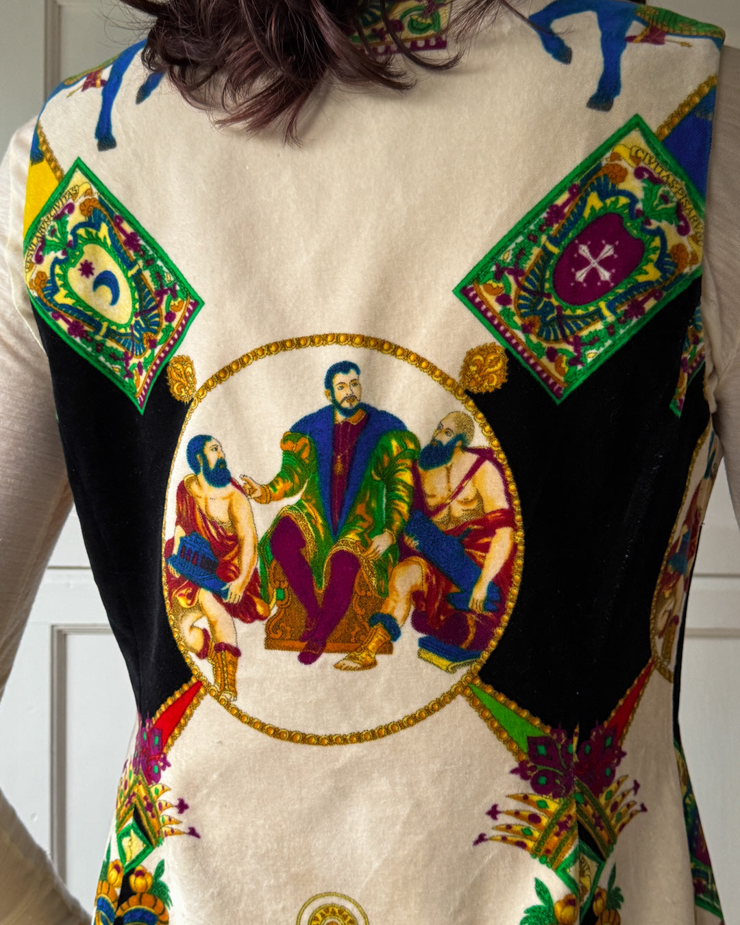 90s Istante by Versace Velvet Vest | M