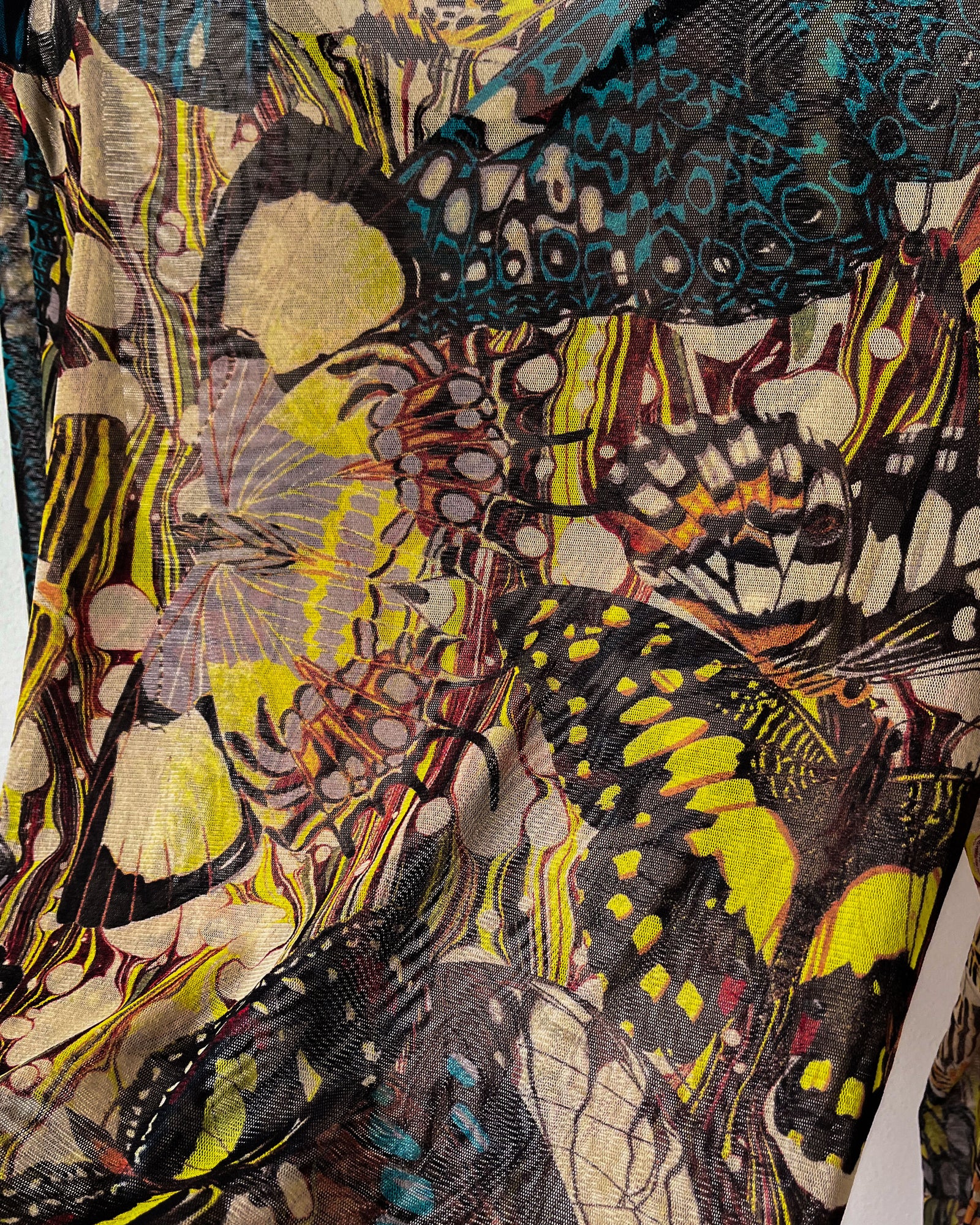 03 Gaultier Butterfly Mesh Top | M