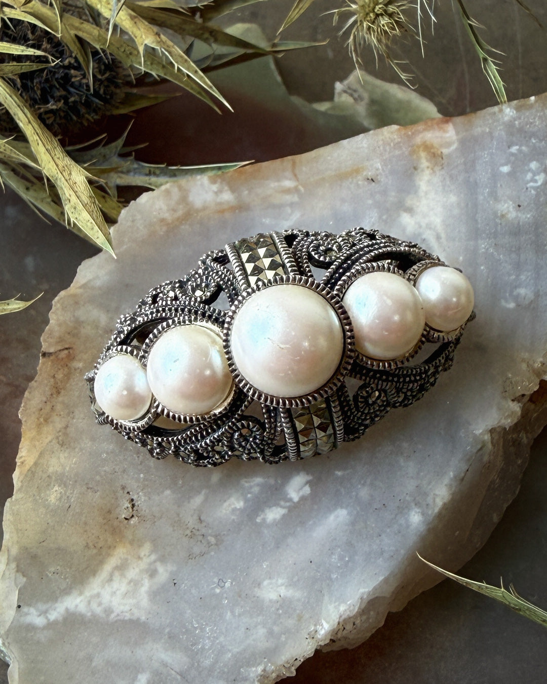 Judith Jack Sterling Brooch