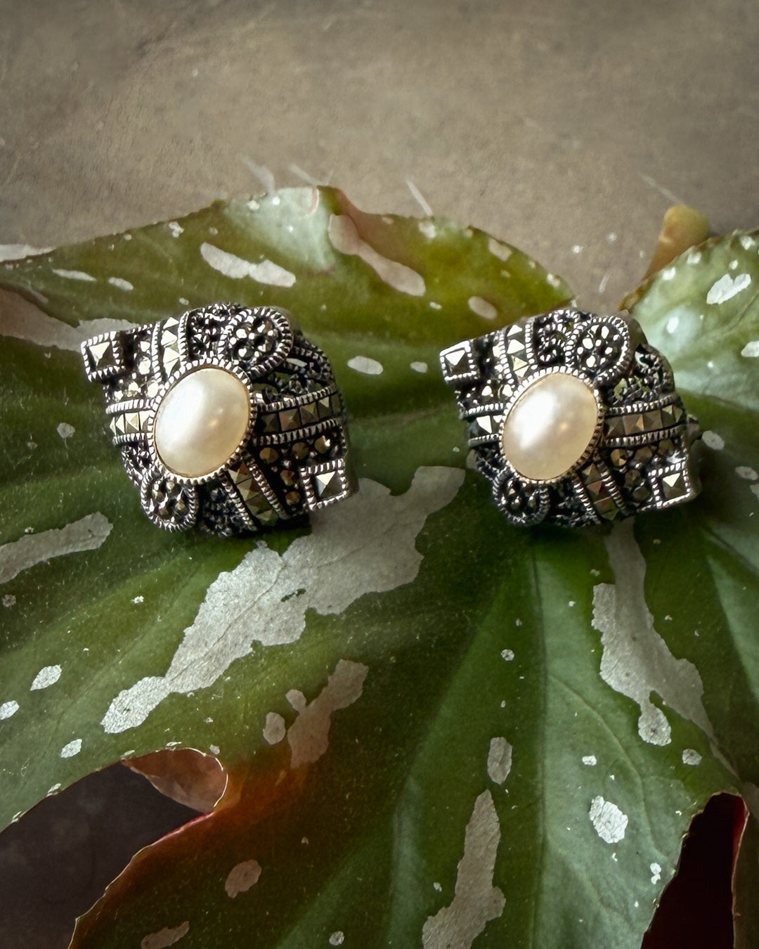 Judith Jack Sterling Earrings