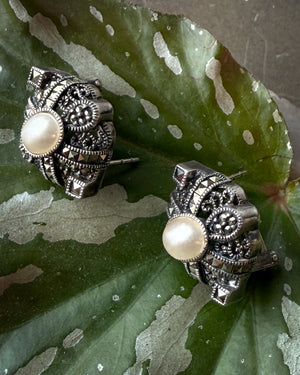 Judith Jack Sterling Earrings