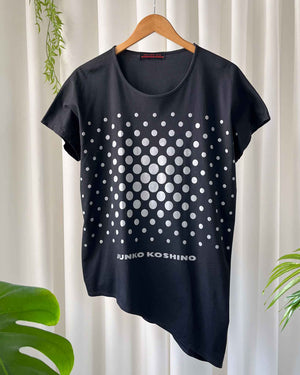 Junko Koshino Asymmetrical Graphic Tee | L