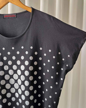 Junko Koshino Asymmetrical Graphic Tee | L