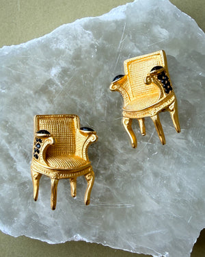Karl Lagerfeld Chair Earrings