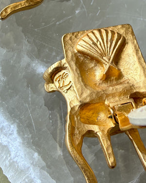 Karl Lagerfeld Chair Earrings