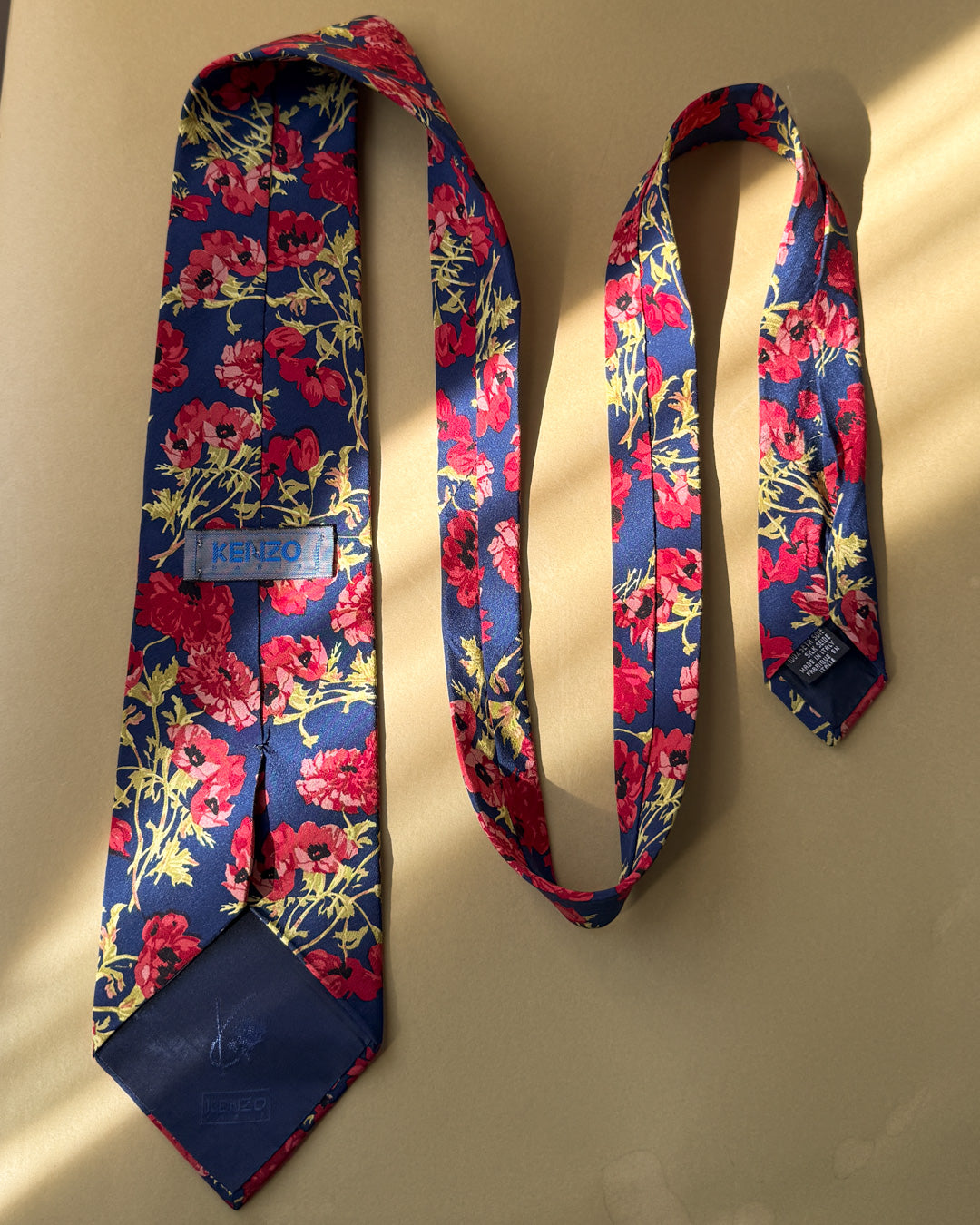 Kenzo Dark Floral Silk Tie