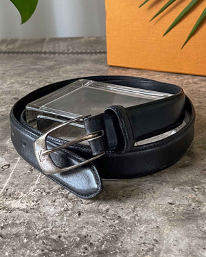 Kenzo Black Leather Belt