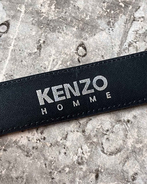 Kenzo Black Leather Belt