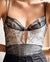 00s La Perla Figural Lace Bustier | S