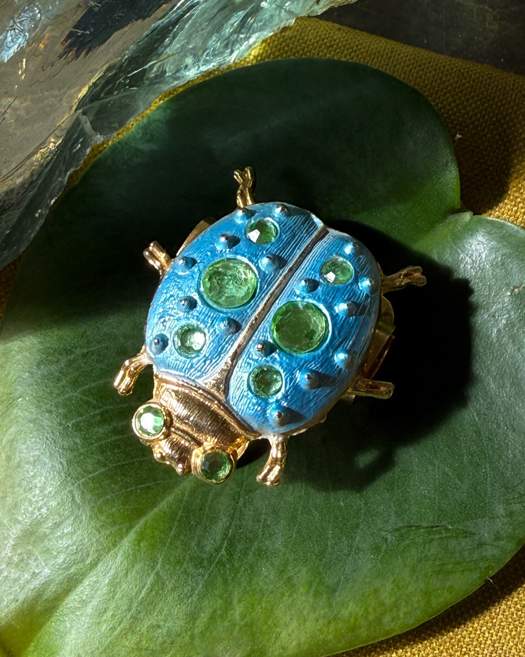 Crystal Ladybug Clip