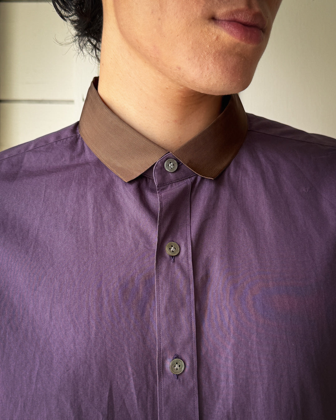 Lanvin Contrast Collar Shirt | L