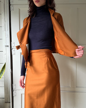 60s Lilli Ann Silk Suit | S