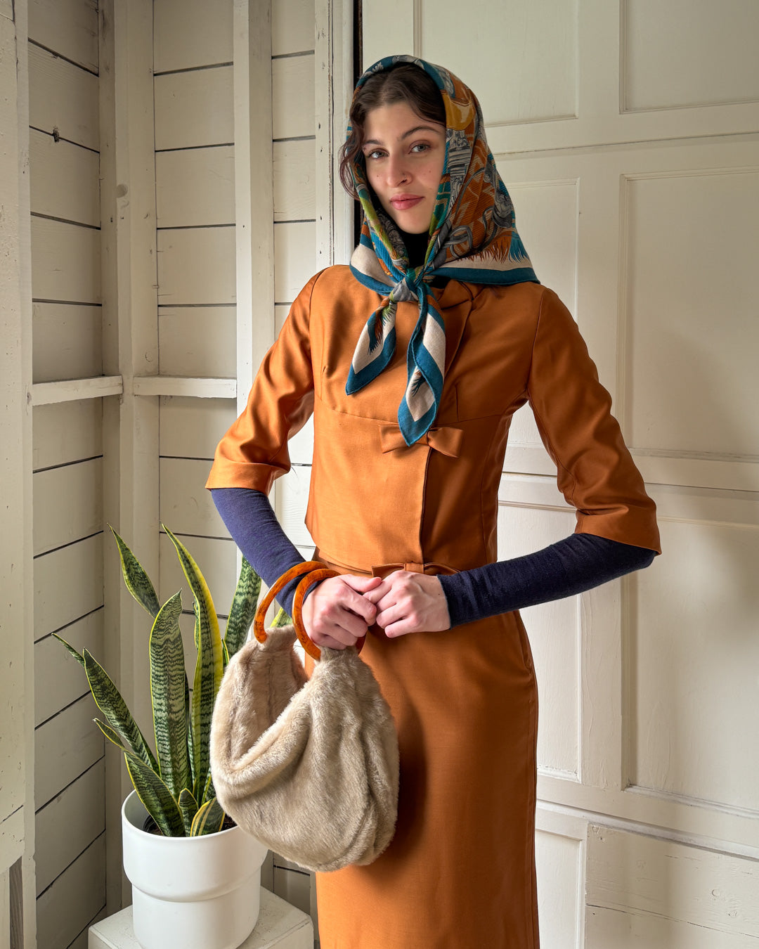 60s Lilli Ann Silk Suit | S