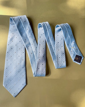Louis Vuitton Blue Silk Tie
