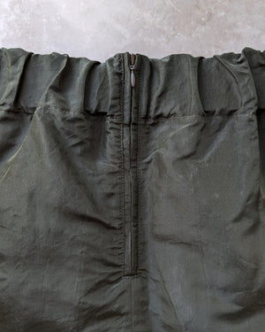 00s Marni Olive Green Silk Skirt