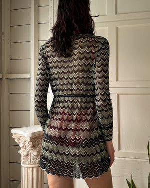 00s Missoni Tie Waist Cover Up | S-M