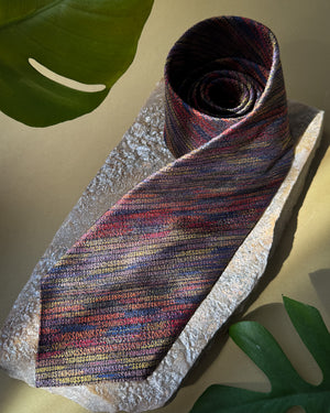 Missoni Rainbow Logo Silk Tie