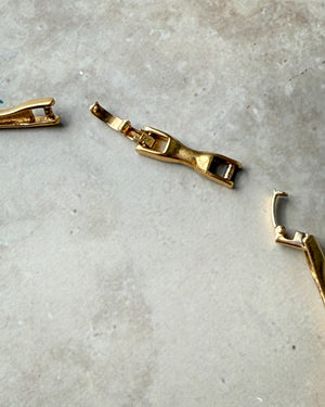 80s Monet Gold Leaf Necklace