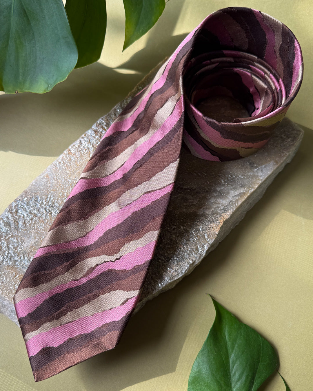 Moschino Striped Silk Tie