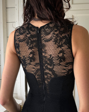 Nicole Miller Black Lace Dress | XS