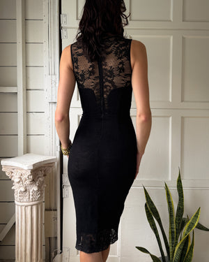 Nicole Miller Black Lace Dress | XS