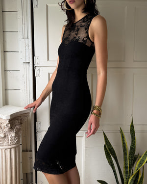 Nicole Miller Black Lace Dress | XS