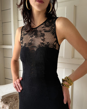 Nicole Miller Black Lace Dress | XS