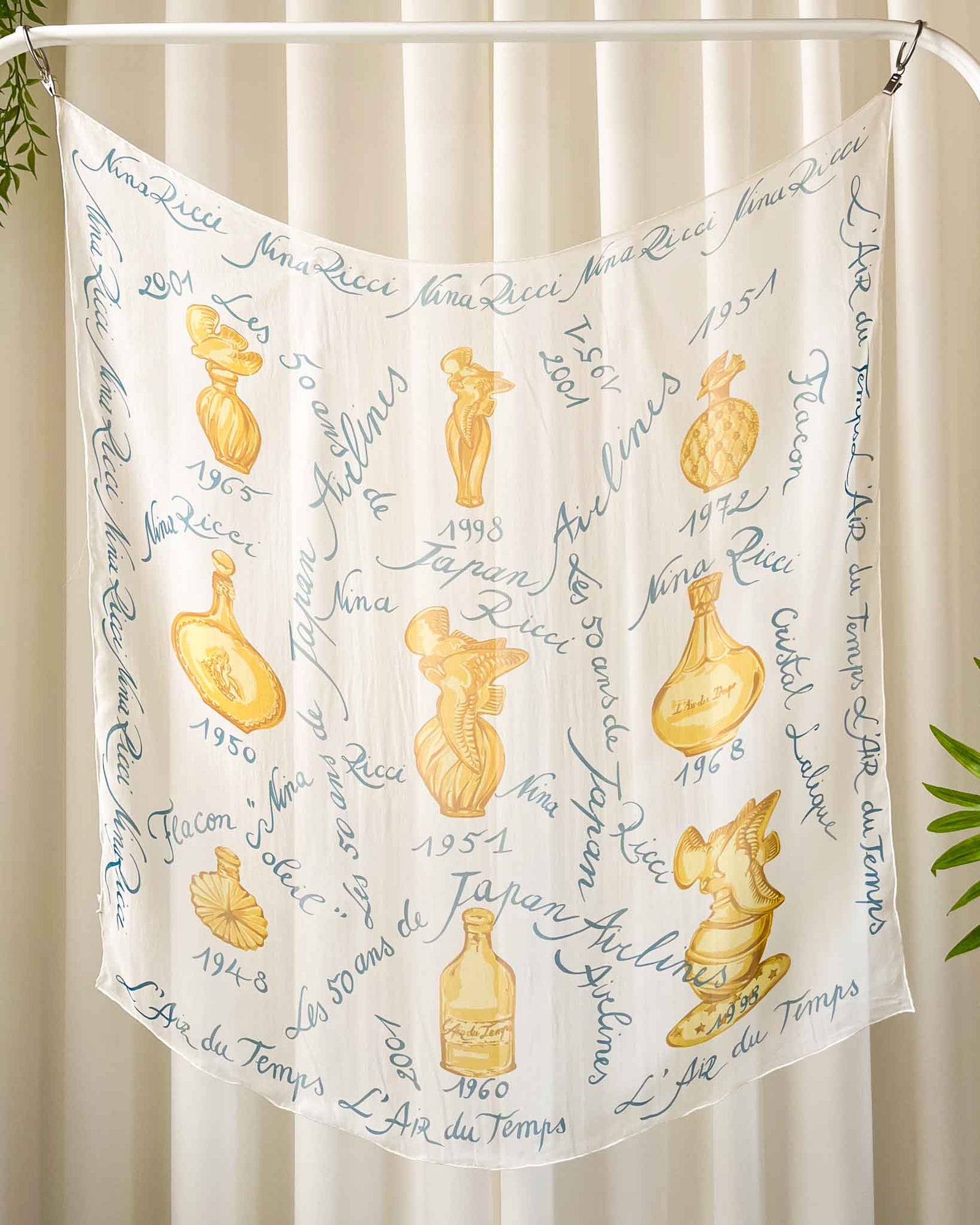 Nina Ricci Perfume Bottle Silk Scarf