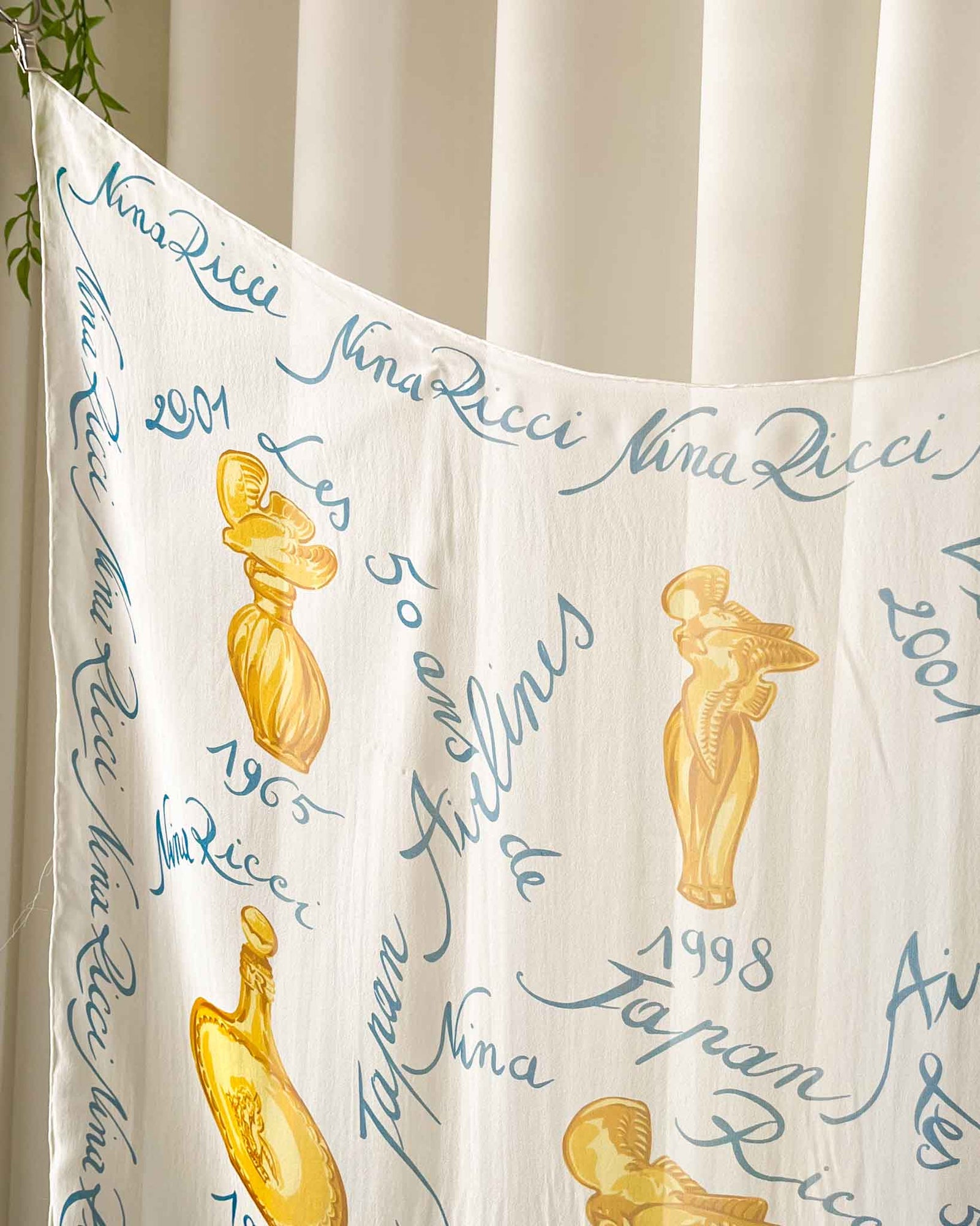 Nina Ricci Perfume Bottle Silk Scarf
