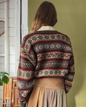 Ralph Lauren Olive Fair Isle Sweater | L