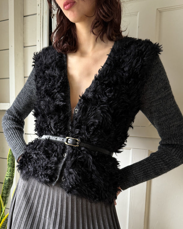 FW07 Prada Mohair Cardigan | S-M - Lucky Vintage