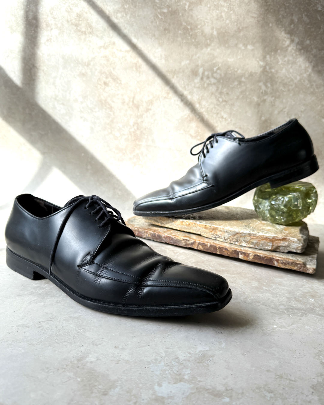 Prada Square Toe Oxfords | 8.5 - Lucky Vintage Prada Square Toe Oxfords | 8.5 - Lucky Vintage