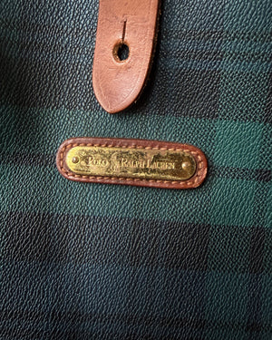 90s Ralph Lauren Plaid Tote